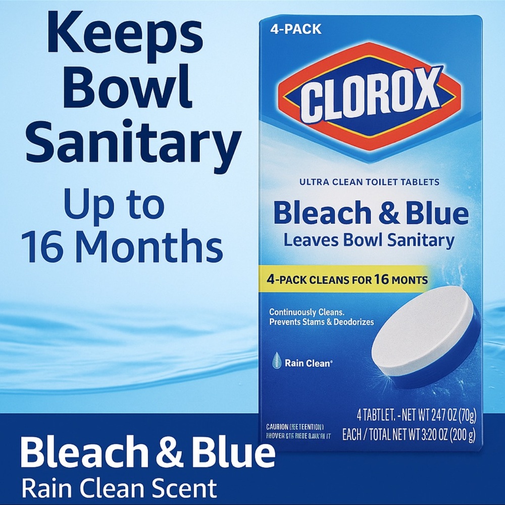 Clorox Blue Toilet Bowl Cleaner Tablets